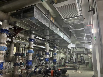 昌安路市政污水處理站地下室排風排煙工程